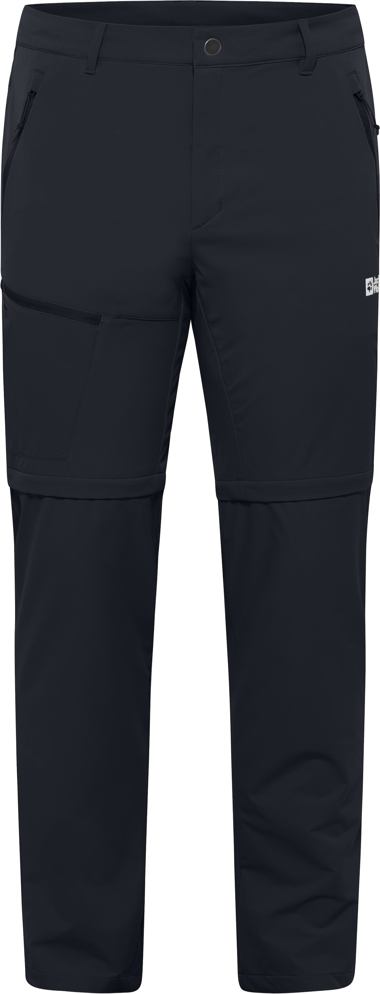 JACK WOLFSKIN Outdoor Pants in Black: front