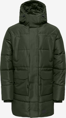 Only & Sons - Chaqueta de invierno 'CAM ' en verde: frente