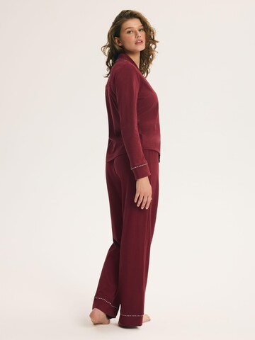 ESOTIQ Pyjama 'Garnet' in Rood