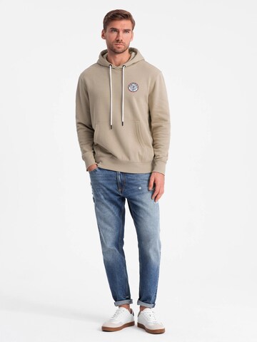 Ombre Sweatshirt 'OM-SSNZ-0144' in Beige