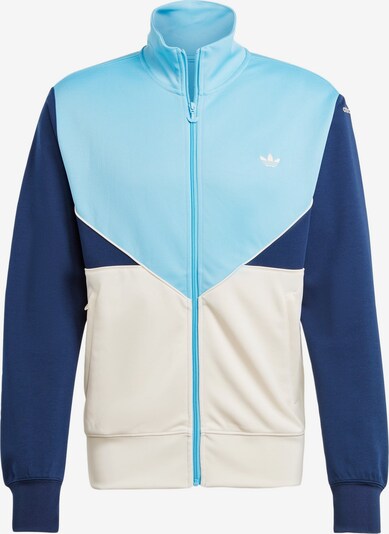 ADIDAS ORIGINALS Vestes en maille en marine / bleu clair / blanc, Vue avec produit