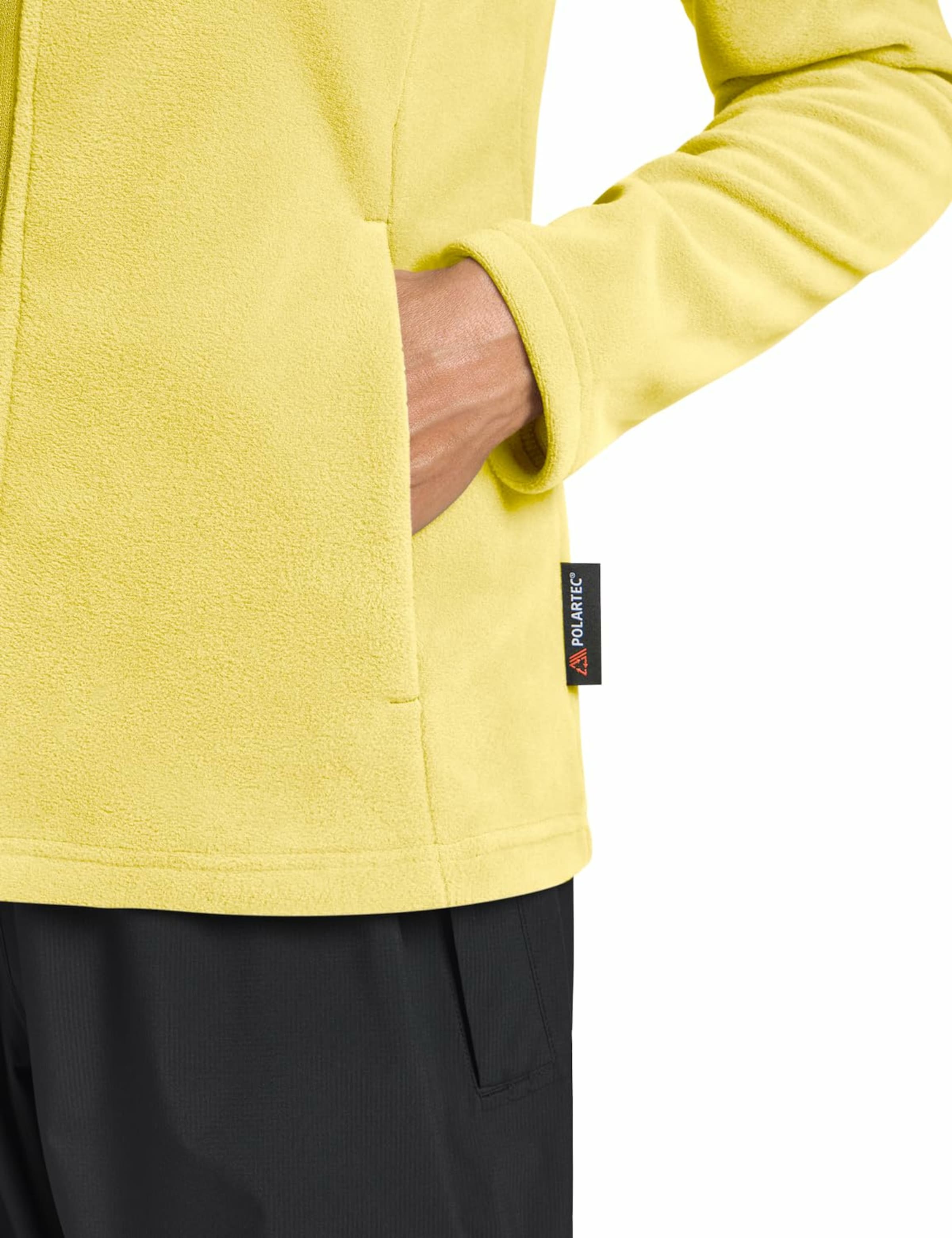 JACK WOLFSKIN Fleece Jacket in Yellow