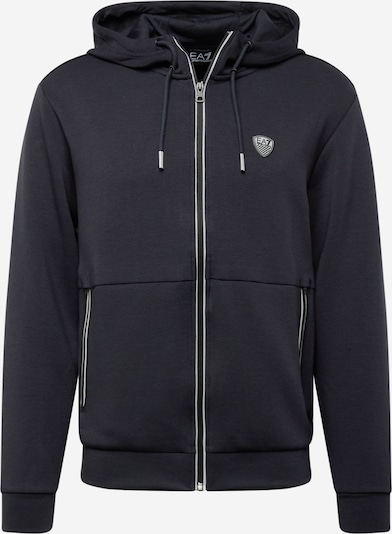 EA7 Emporio Armani Sweatjacka i mörkblå / svart / vit, Produktvy