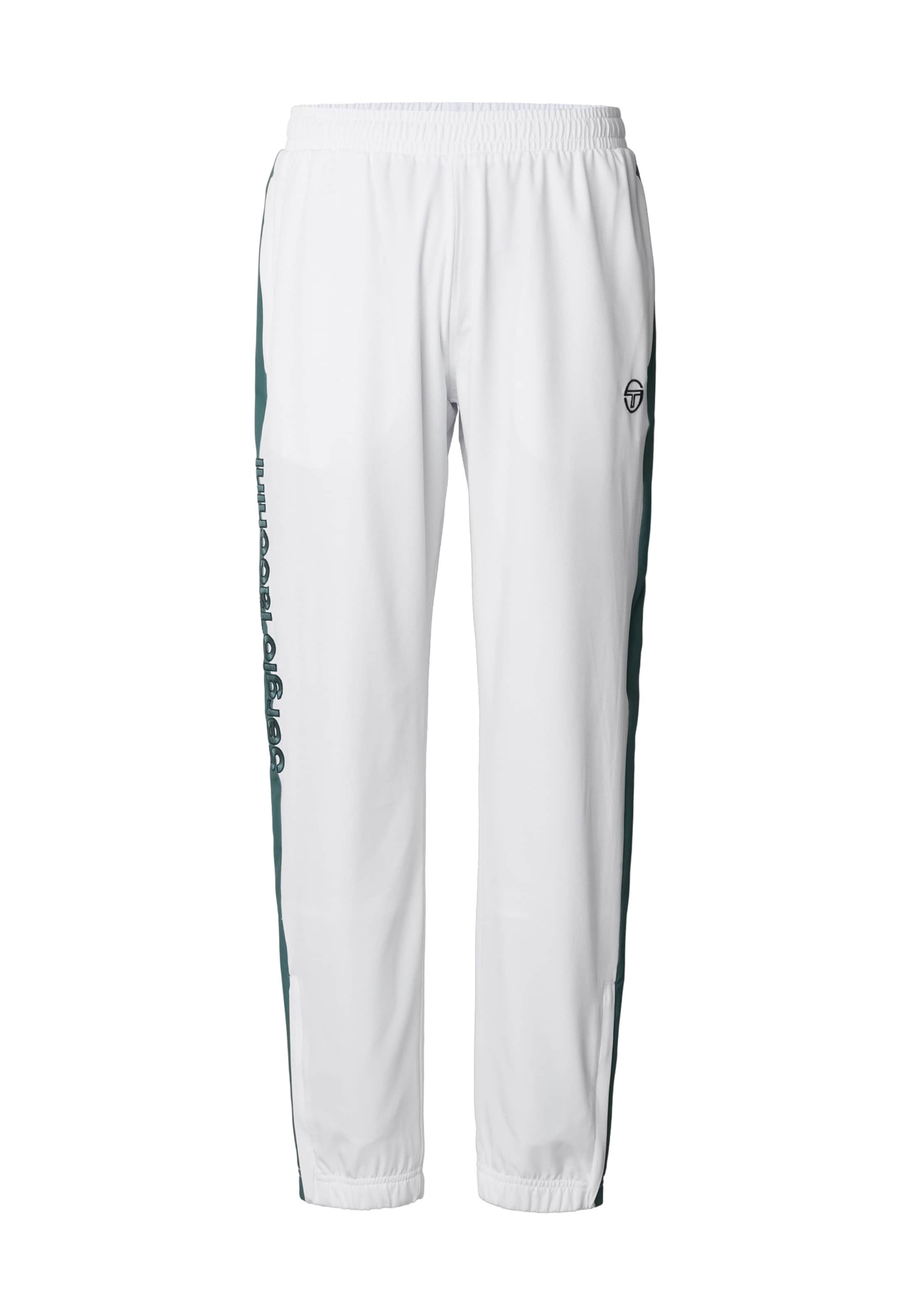 Effilé Pantalon de sport Sergio Tacchini en blanc : devant