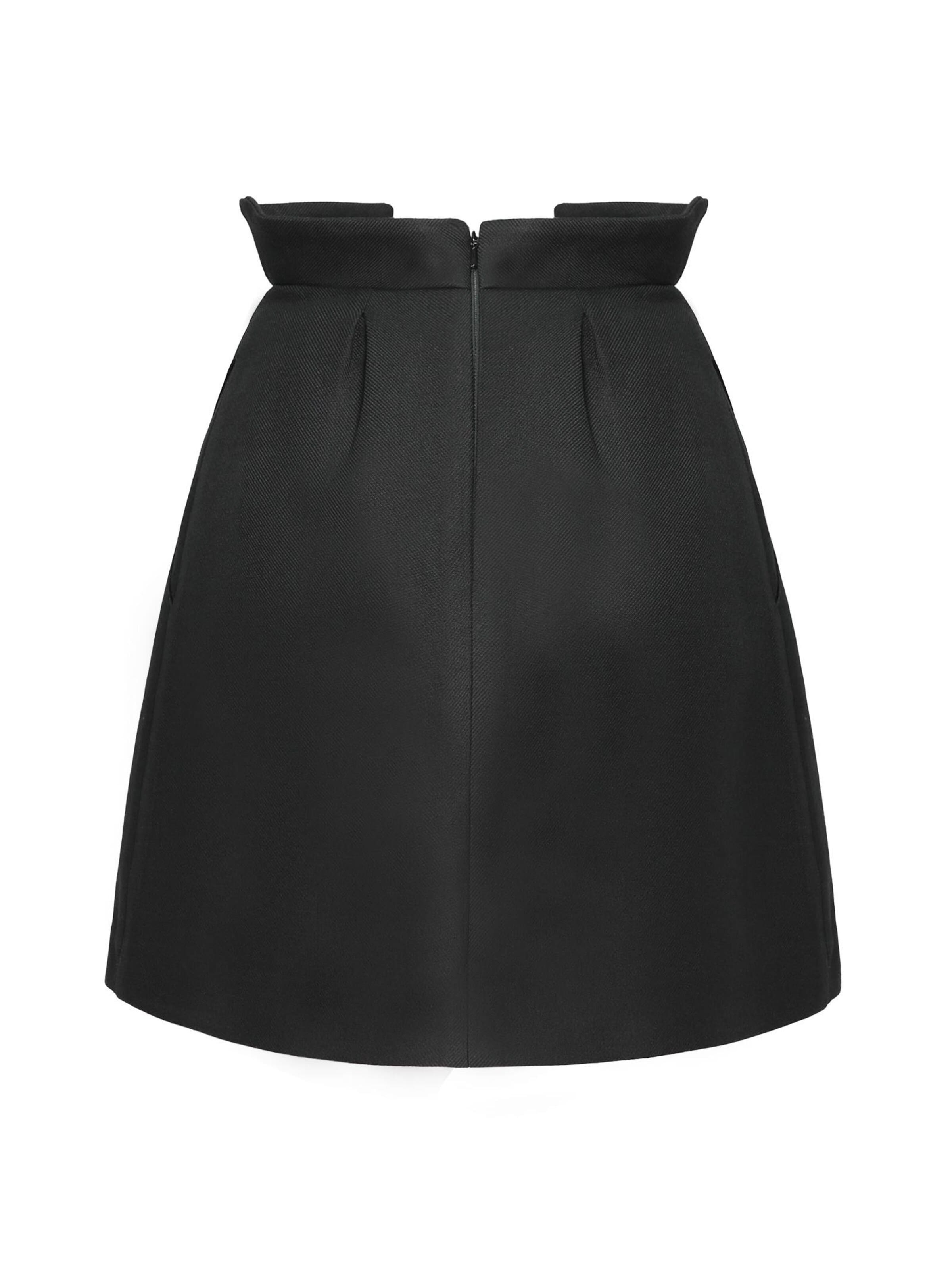Fustă 'Wrap' de la AVENUE N°29 pe negru