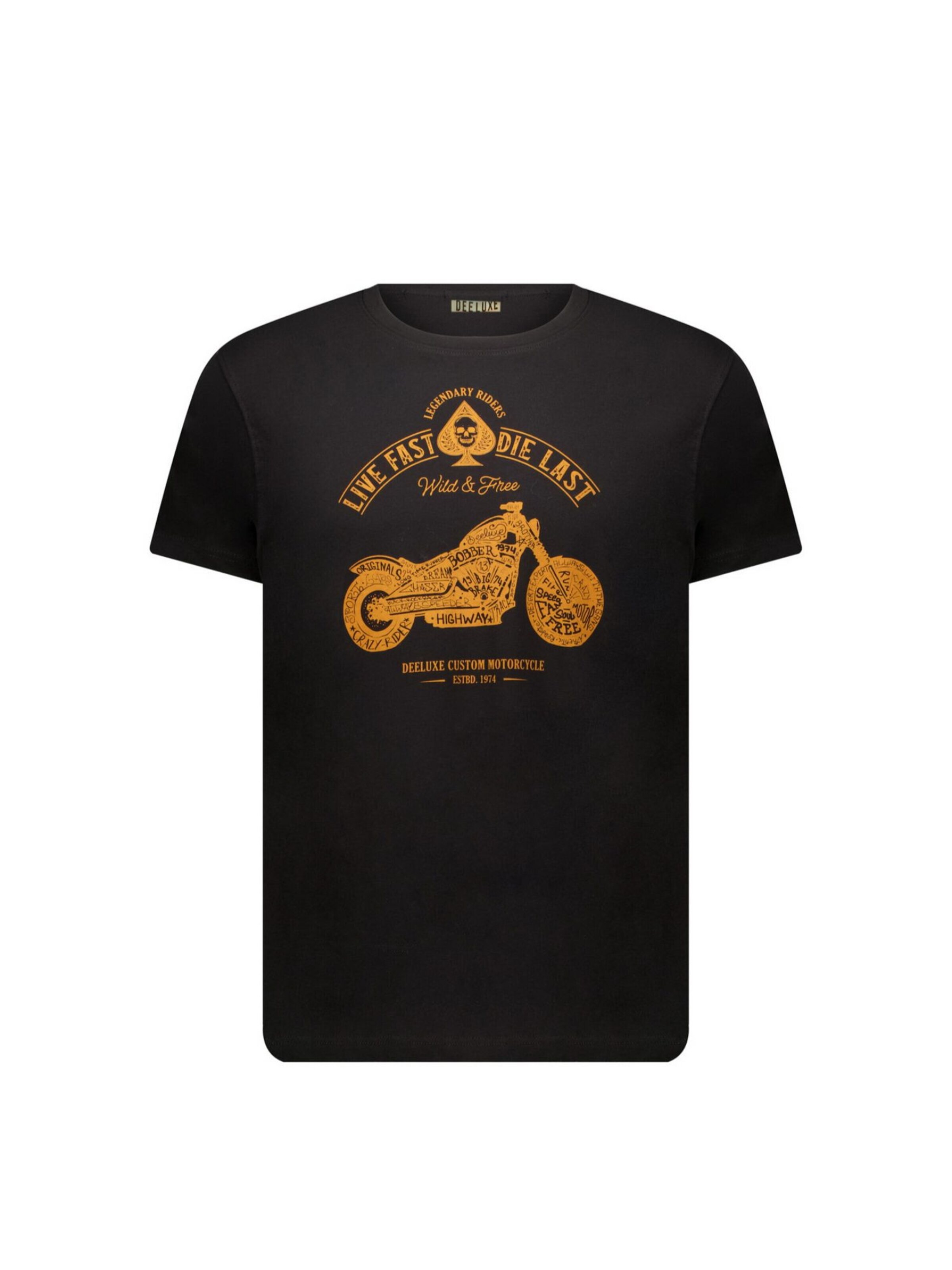 Deeluxe T-Shirt en 140-152 en noir, Vue avec produit