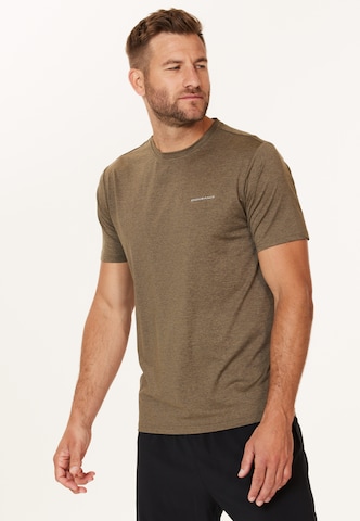 ENDURANCE Regular Fit Toiminnallinen paita 'Mell' värissä ruskea: edessä