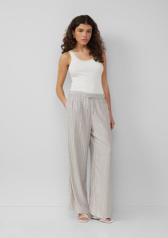QS Wide leg Broek in Grijs