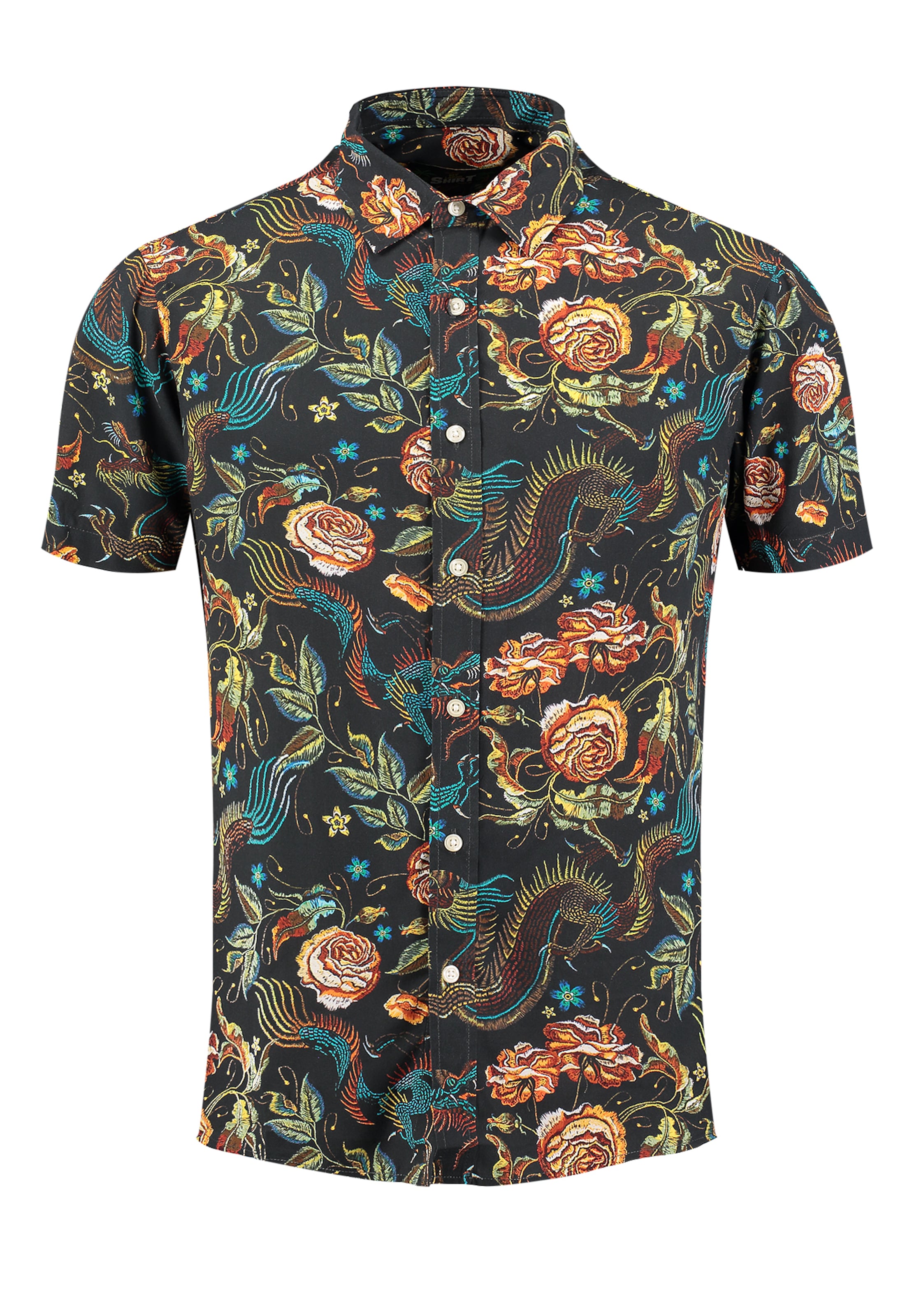 Regular fit Camicia 'KLDRAGON' di Key Largo in nero: frontale