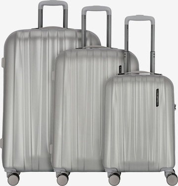 Polestream (STRZ) Suitcase Set in Silver: front