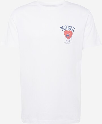 T-Shirt 'Heartache' MAKIA en blanc : devant