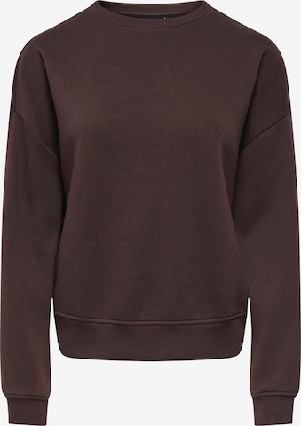 ONLY Sweatshirt in Brown: front