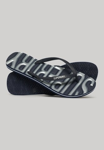 Superdry T-bar sandals in Blue