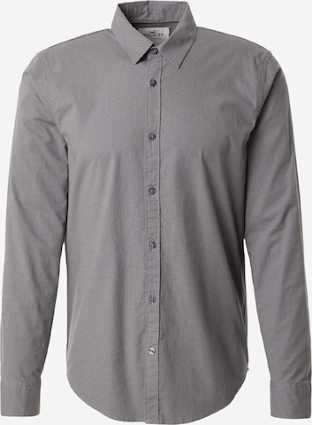 Chemise 'EMEA' HOLLISTER en gris : devant