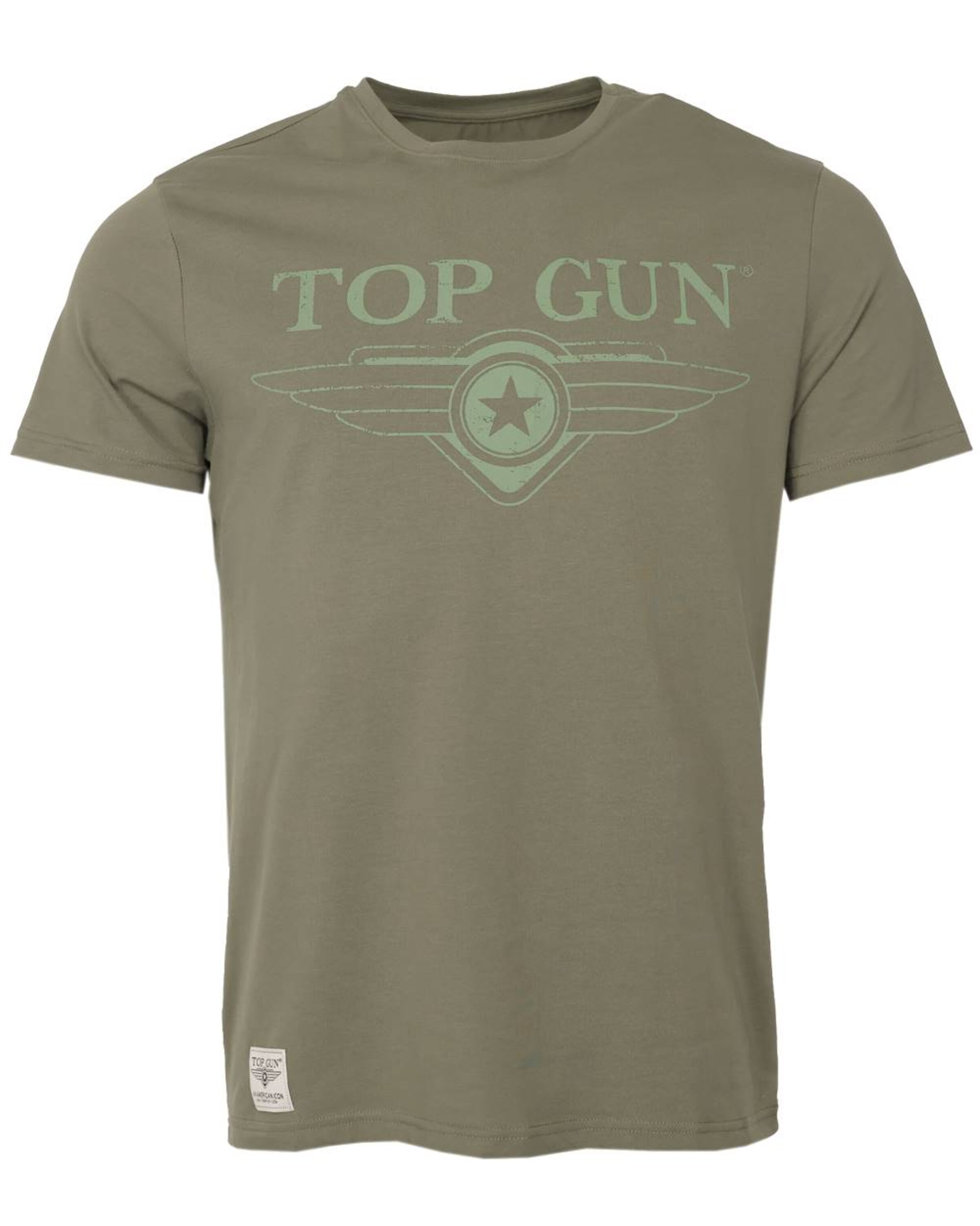 TOP GUN Shirt in Grün: Vorderseite