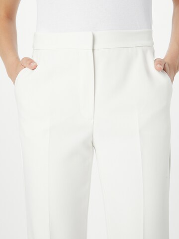 GERRY WEBER Regular Trousers with creases in White