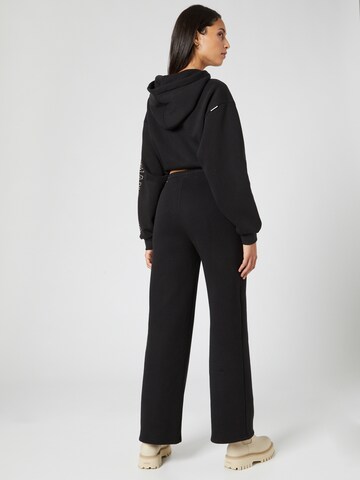 Wide Leg Pantalon Hoermanseder x About You en noir