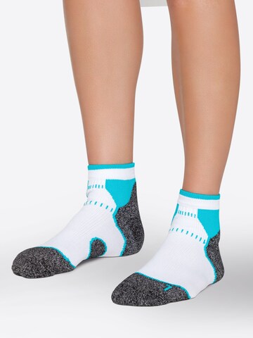 footstar Athletic Socks 'Performance' in Blue: front