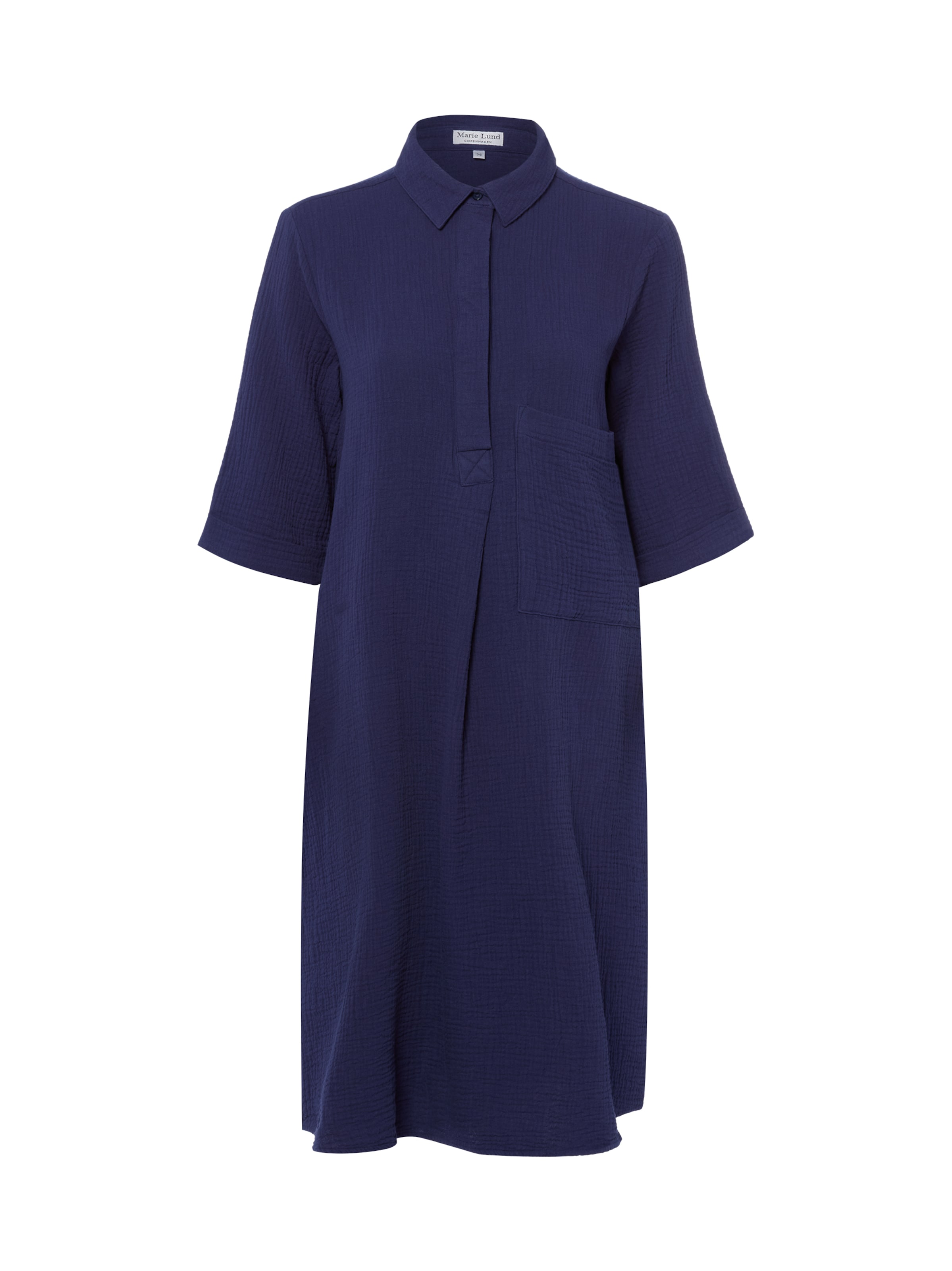 Marie Lund Shirt dress in Blue: front