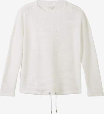 TOM TAILOR Sweater in White: front