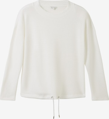 Pull-over TOM TAILOR en blanc : devant