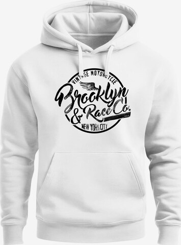 Neverless Sweatshirt 'Brooklyn Race' in White: front