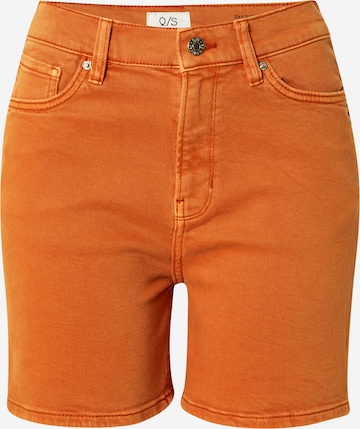 QS Regular Shorts in Orange: predná strana