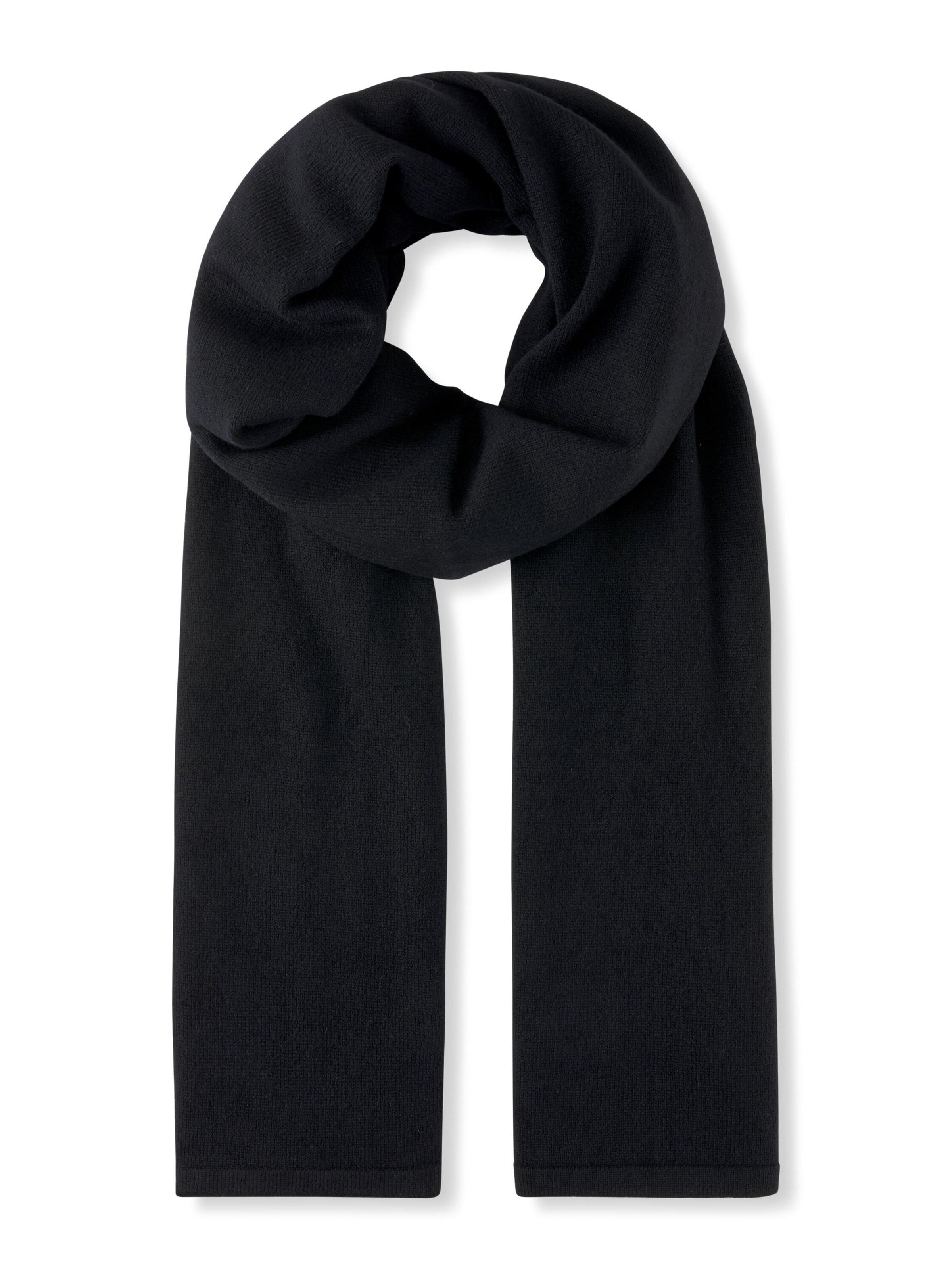 FALKE Scarf 'Pure Cashmere' in Black: front