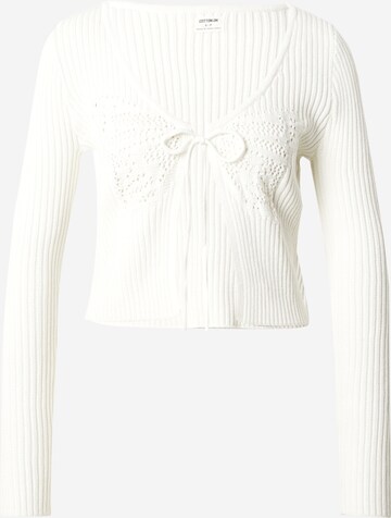 Cotton On Knit Cardigan in White: front