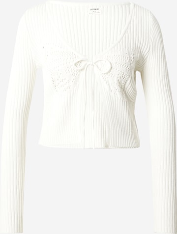 Cotton On Knit cardigan in White: front