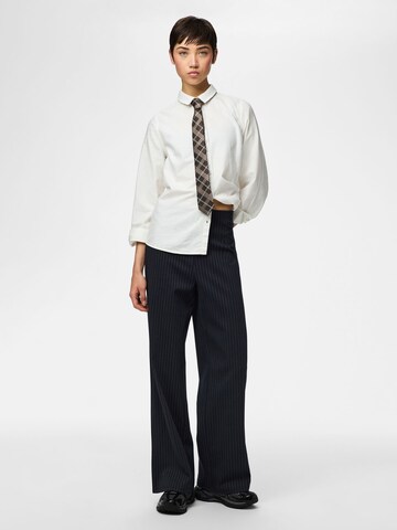 PIECES Wide leg Trousers 'PCBia' in Blue