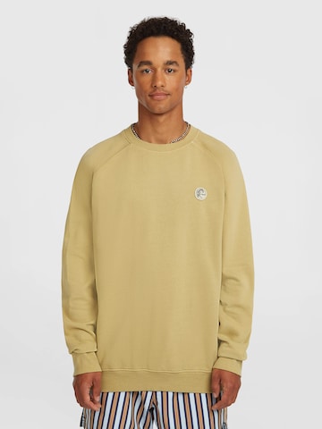O'NEILL - Sweatshirt 'O'riginals Badge Crew' em amarelo: frente