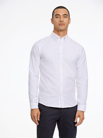 Slim fit Camicia di Lindbergh in bianco