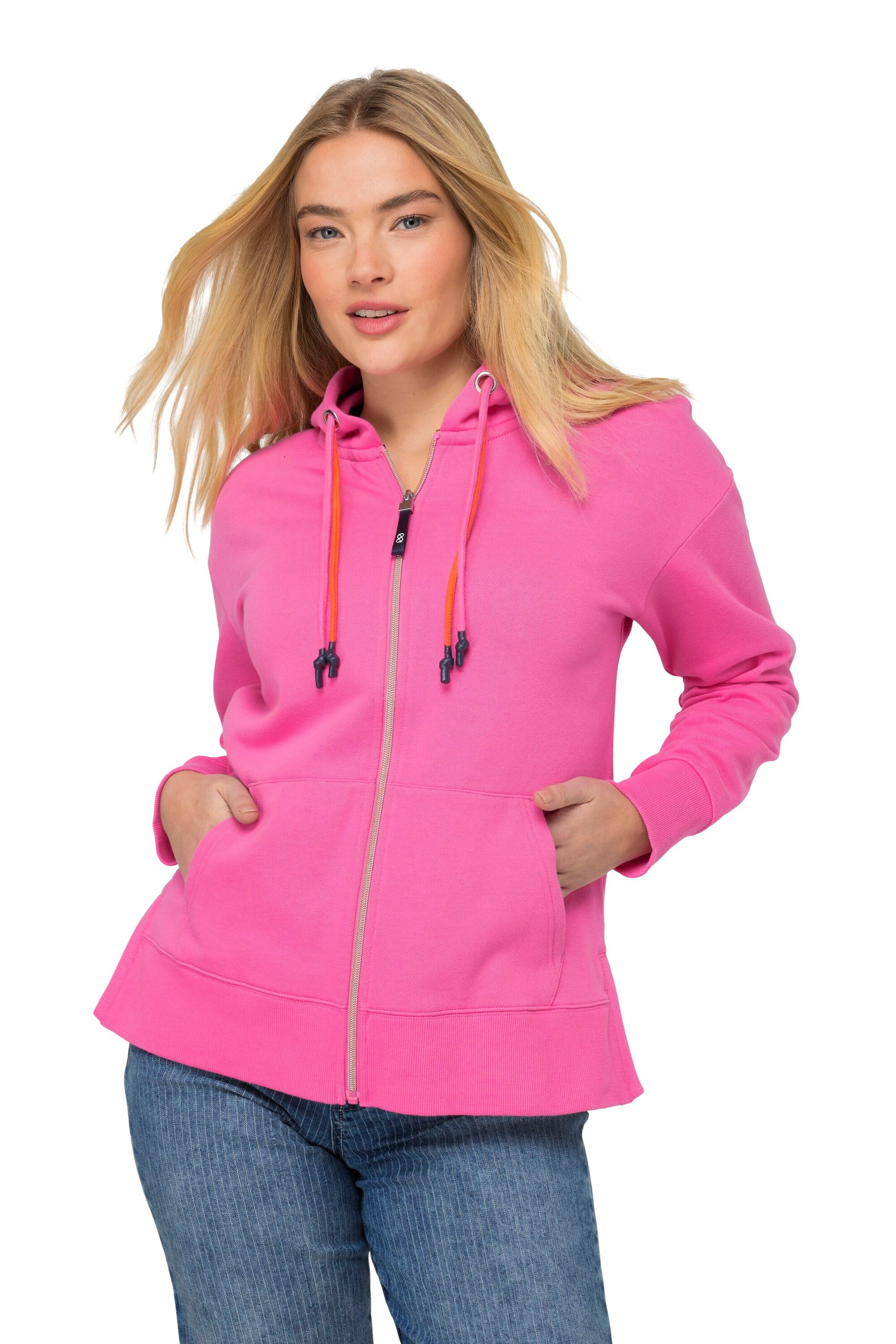 Veste de survêtement LAURASØN en rose : devant