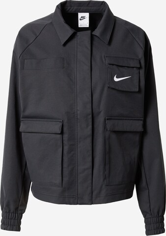 Nike Sportswear Přechodná bunda – černá: přední strana