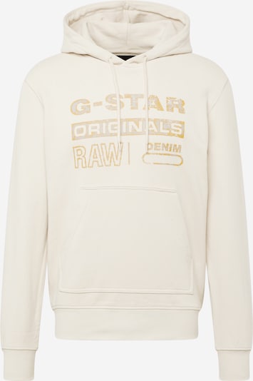 G-Star RAW Sweatshirt 'Distressed Originals' in ecru / hellblau / senf, Produktansicht