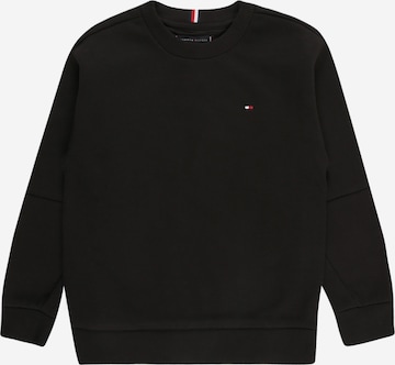 TOMMY HILFIGERSweater majica - crna boja: prednji dio