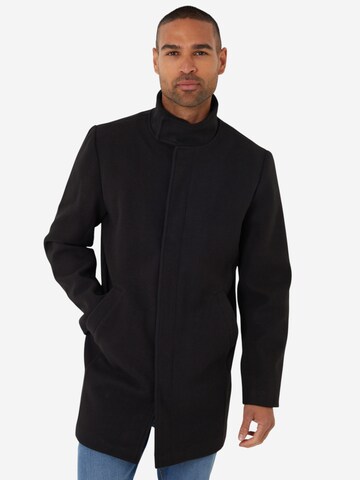 Threadbare Mantel 'Norte' in Schwarz: Vorderseite