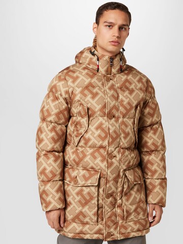 TOMMY HILFIGER Winter Jacket in Brown: front