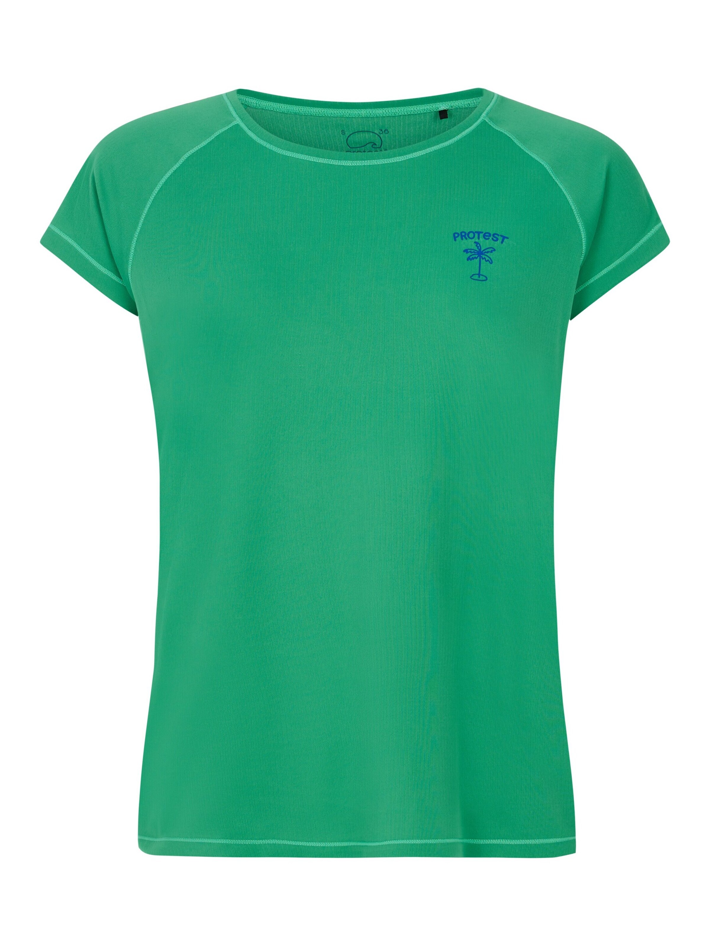 PROTEST Shirt 'PRTHappy'‌‌‌‌‌‌‌ in Grün: Vorderseite