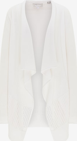 Usha Knit Cardigan in White: front