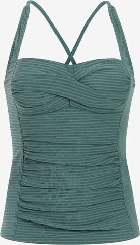 PROTEST Tankinitop 'MIXCAMO' in Grün: Vorderseite