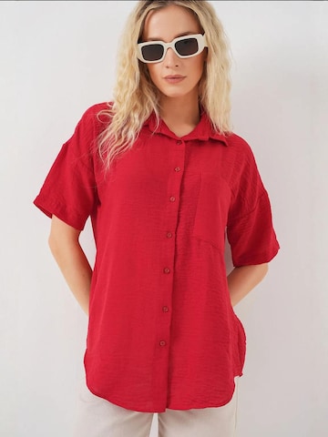 Chemisier Bigdart en rouge : devant