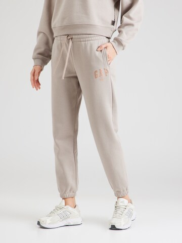 GAP Tapered Broek 'MINNIE' in Beige: voorkant
