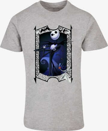 ABSOLUTE CULT Shirt 'The Nightmare Before Christmas - Pumpkin King' in Grey: front