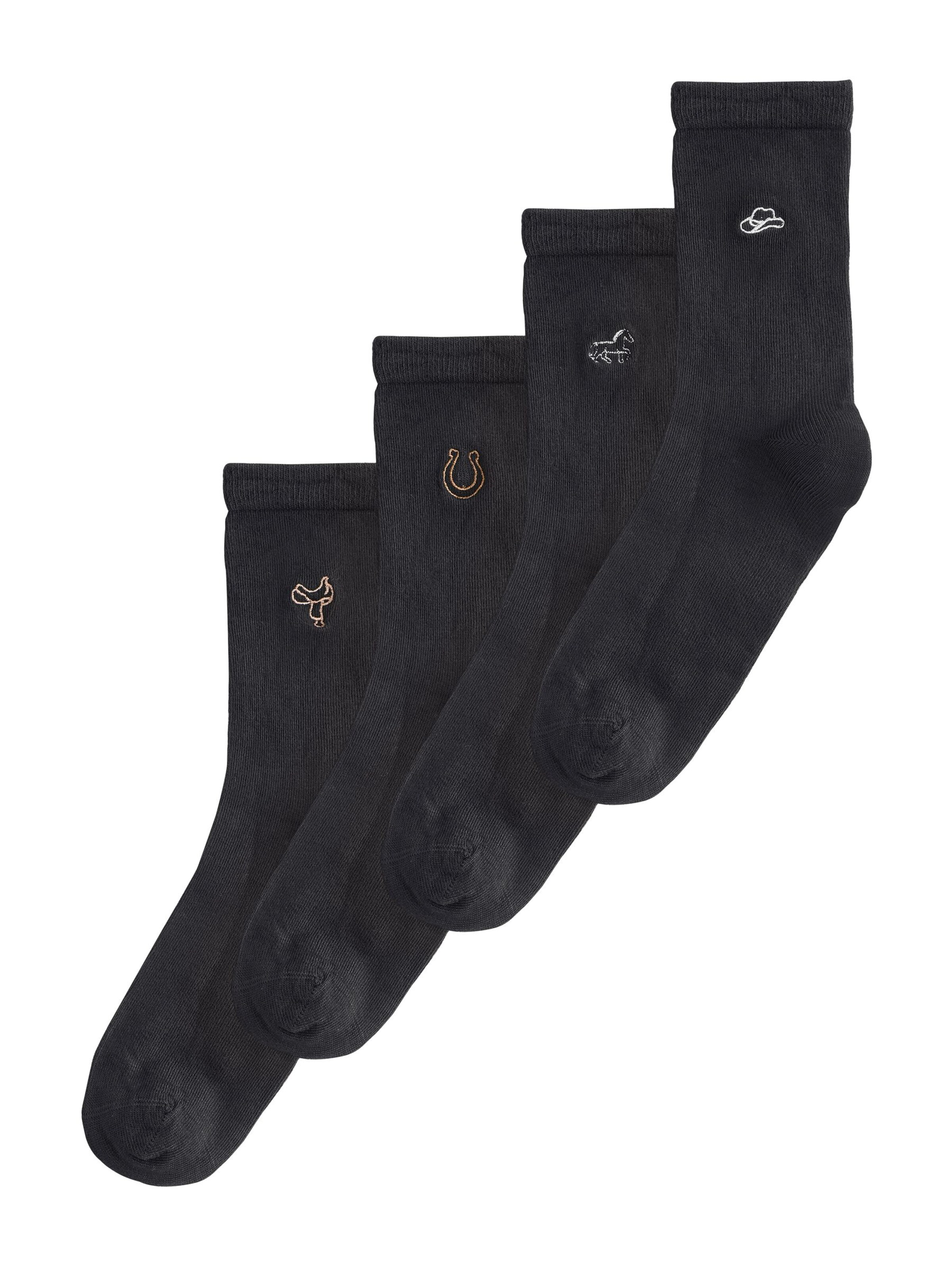 Next Socks in Black: front