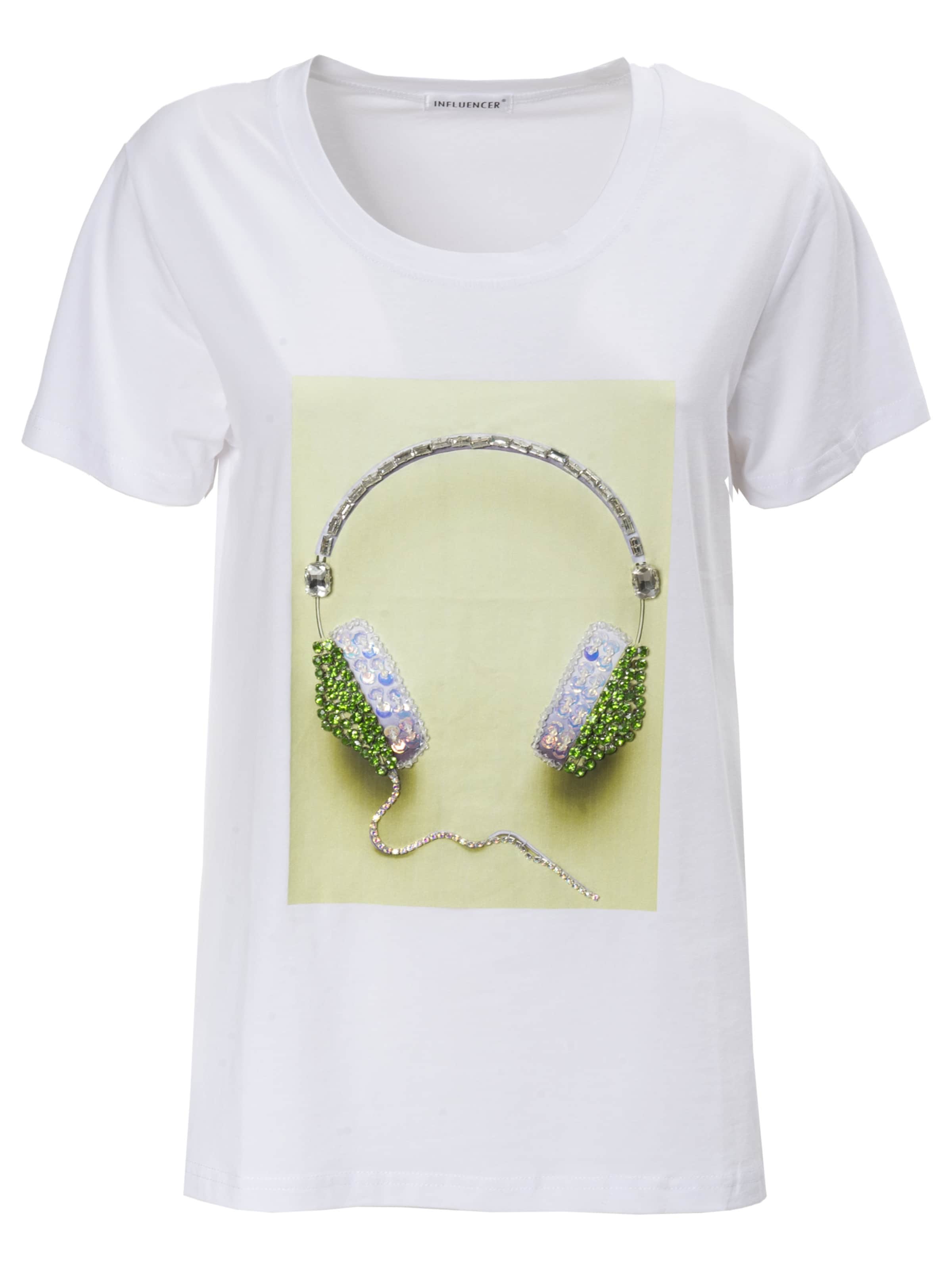 Influencer Póló - fehér: elől
