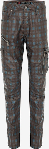 CIPO & BAXX Regular Jeans in Bruin: voorkant