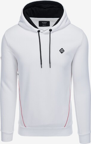 Ombre Sweatshirt 'OM-SSNZ-22FW-006' in White: front