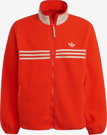 ADIDAS ORIGINALS Fleece Jacket in Red: front